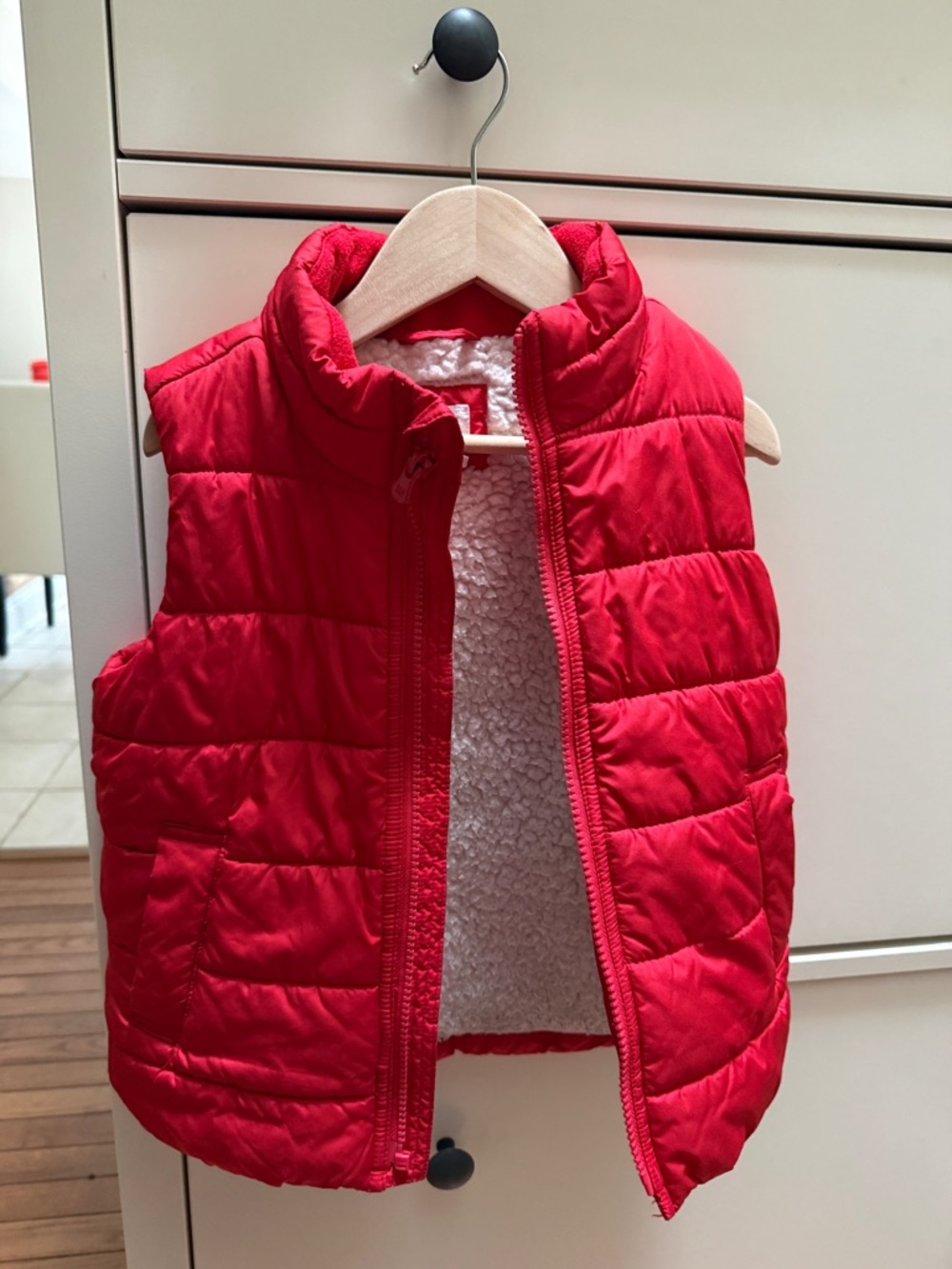 GAP Puffer Vest with Sherpa Lining